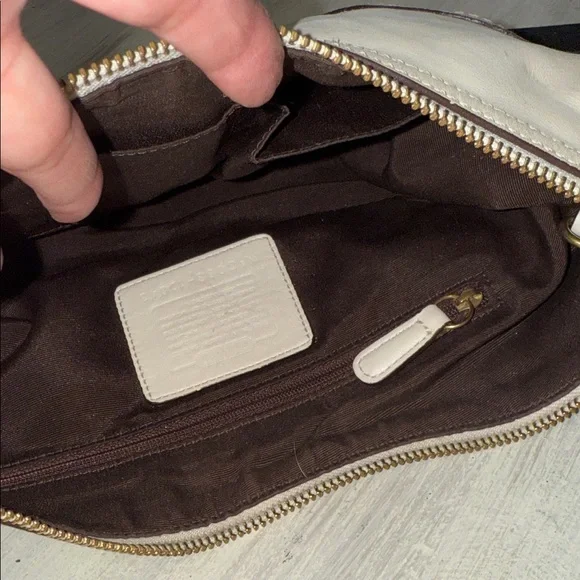 Vintage Coach SoHo Off-White Leather Braided Strap Hobo Bag - Picture 14 of 16